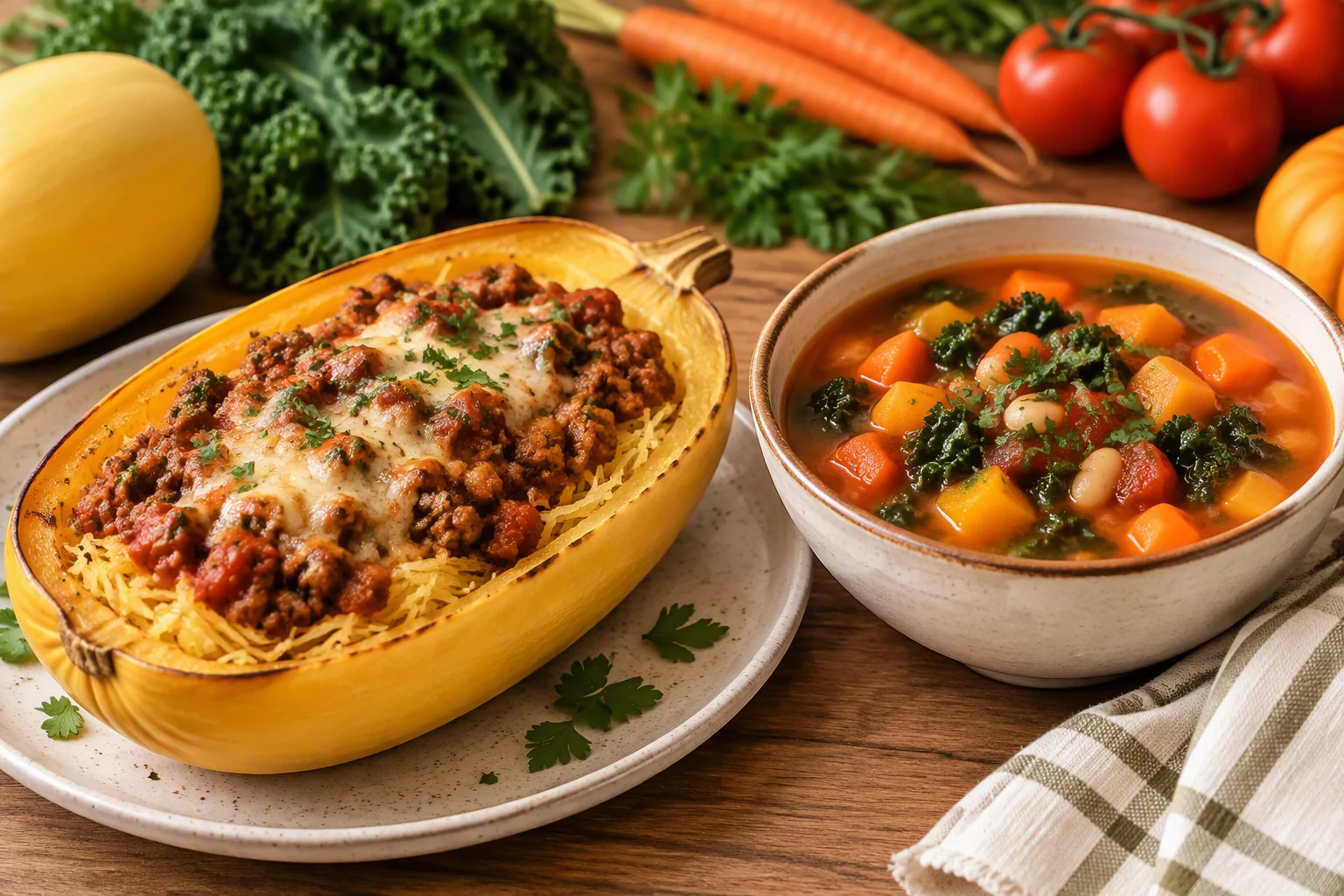 Squash and soup